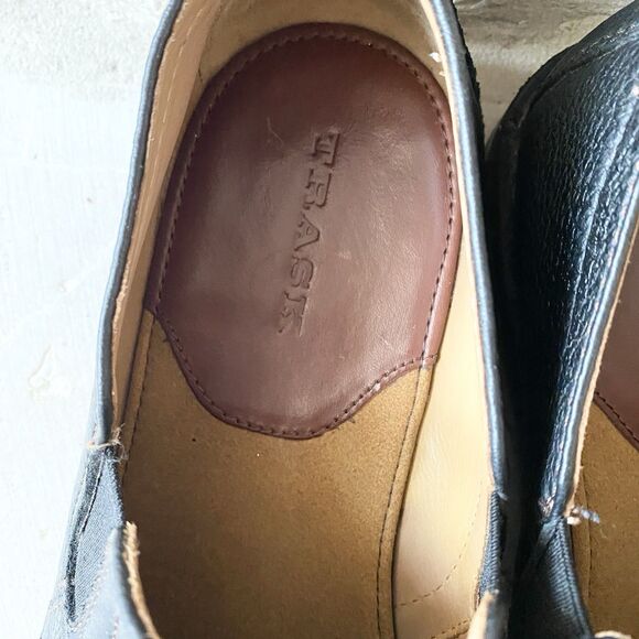 Trask Slip On Leather Loafers Model‎ 30 1075 Men’s Size 11 Black Vibram Casual main image 5